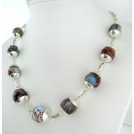 Larimar-Stone Yamir Collier Beads Necklace Sterling Silver 9397 899,00 €