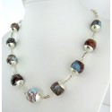 Yamir Collier Beads Necklace Sterling Silver