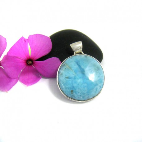 Larimar Dije Redondo UK3 9446 Larimar-Stone 59,90 €