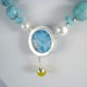 Larimar-Stone Yamir Collier Beads Necklace Sterling Silver YC1 10003 749,00 €