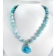 Larimar-Stone Yamir Collier Beads Necklace Sterling Silver YC10 10004 699,00 €