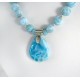 Larimar-Stone Yamir Collier Beads Necklace Sterling Silver YC10 10004 699,00 €