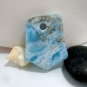 Larimar Stone Polished with drilled hole SB86