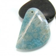 Larimar Stone Polished with drilled hole SB153