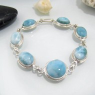 Yamir Bracelet 7 Larimar Stones Classic LC22
