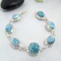 Yamir Bracelet 7 Larimar Stones Classic LC27