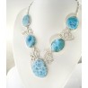 Larimar-Stone XL Yamir Luxury Collier Necklace 9066 899,00 €