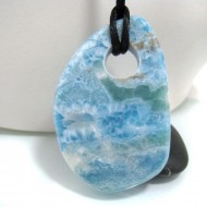 Larimar-Stone XXL Larimar Stone Polished with drilled hole SB145 10704 219,90 €