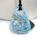 XXL Larimar Stein mit Bohrung und Band SB147