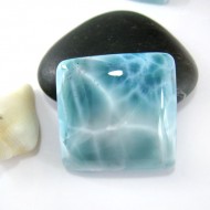 Ларимар четырехугольник кабошон VC34 11056 Larimar-Stone