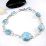 Larimar-Stone Silber Armband mit 7 Larimar Steinen LC36 11219 79,00 €