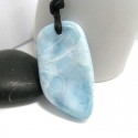 Larimar Stein mit Bohrung und Band SB228