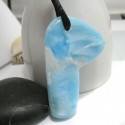 Larimar Stone Polished with drilled hole SB248a