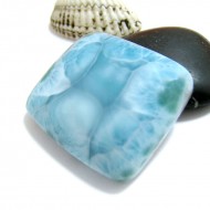 XL Ларимар четырехугольник кабошон VC39 11385 Larimar-Stone