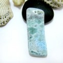 Larimar Stone Polished with drilled hole SB321a