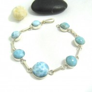 Larimar-Stone Yamir Larimar Armband 7 fach Rund LC40 11667 89,00 €
