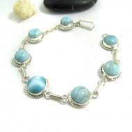 Larimar-Stone Yamir Armband mit 7 Larimar Steinen LC39 11666 99,00 €