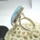Ларимар Ювелирное кольцо без формы YF18 11670 Larimar-Stone