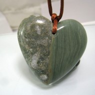 Larimar-Stone XXL Larimar Stone Polished with drilled hole Heart LH11 11931 189,90 €