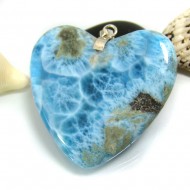 XXL Ларимар ювелирные изделия сердце YH29 11947 Larimar-Stone