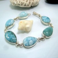 Larimar-Stone Larimar Yamir Armband 6 fach Tropfen AC2 12079 109,00 €